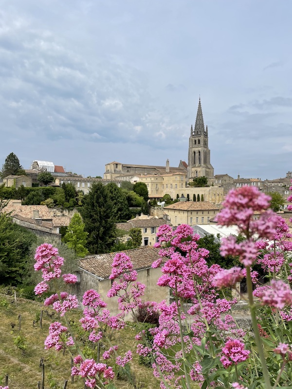 Vue sur les toits de Saint-Emilion de la Tour du Roy